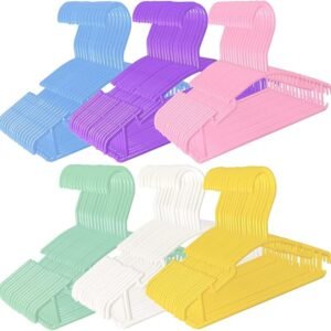 baby-hangers-100-pack-colorful-plastic