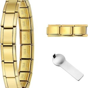 italian charm bracelet stainless steel