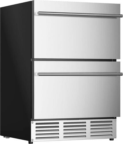 EUHOMY Double Drawer Fridge