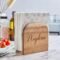 Acacia wooden napkin holder