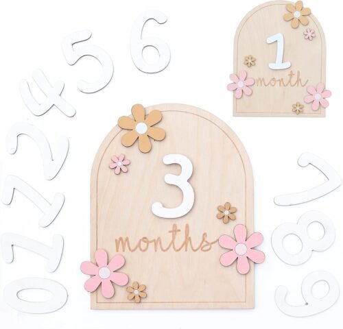 Baby Monthly Milestone Cards
