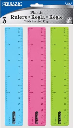 BAZIC Plastic Ruler