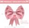 TONIFUL Pink 3D Gift Bow