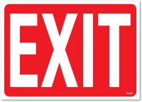 Large Vinyl Exit Sign