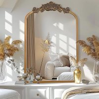 Gold Arched Mirror