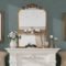 Gold Arched Mirror