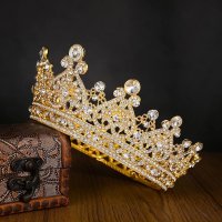 Gold Queen Crown for Girls