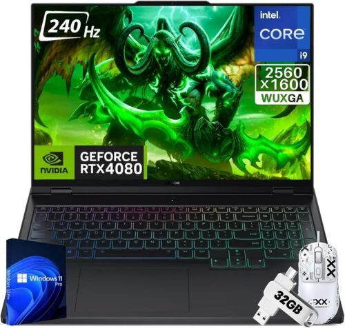 Lenovo Legion Pro 7i Gen 9 Gaming Laptop | RTX 4080, i9-14900HX, 16″ 240Hz 2K Display, 64GB DDR5, 4TB SSD