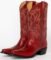 MissHeel Red Cowboy Boots