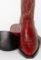 MissHeel Red Cowboy Boots