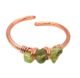 Raw Perido Copper Ring