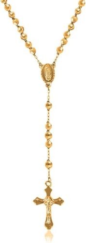 Gold rosary necklace