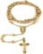 Gold rosary necklace