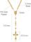 Gold rosary necklace