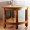 Teak Corner Shower Bench