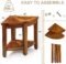 Teak Corner Shower Bench